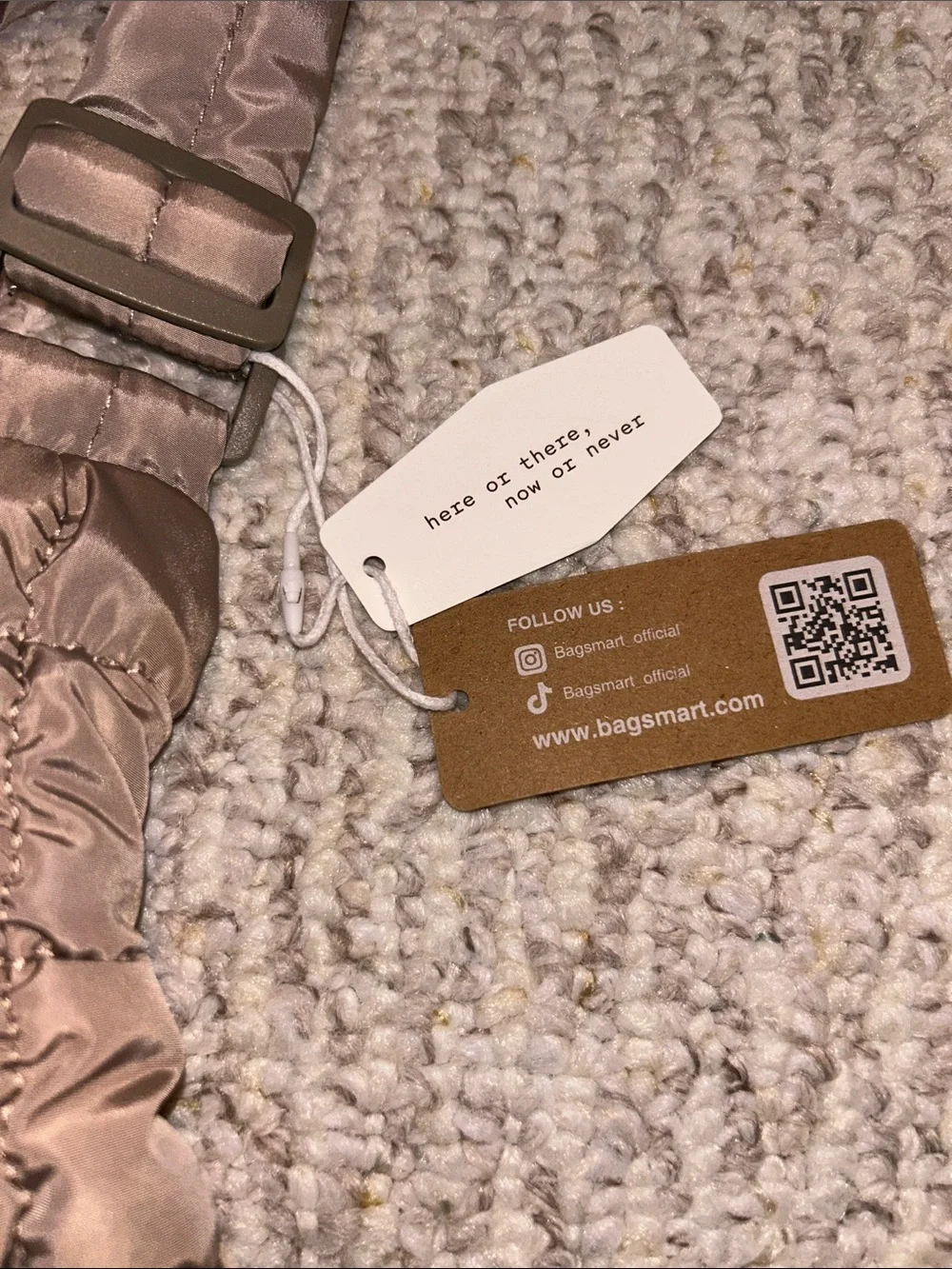 NWT Bagsmart Quilted Hobo Bag